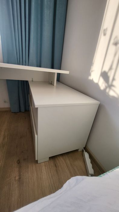 Ansamblu blat birou cu laterală și comodă ,,Fancy Mint"- Mobexpert