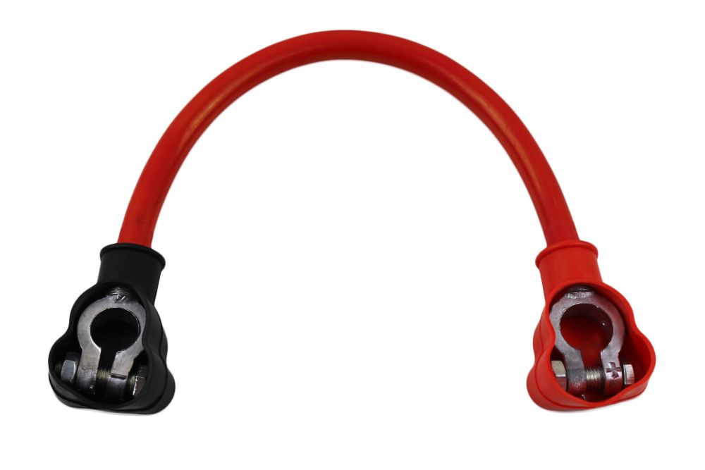 Кабел 2 Клеми Акумулатор от 12V на 24V, Кабел маса удължител клема 12V