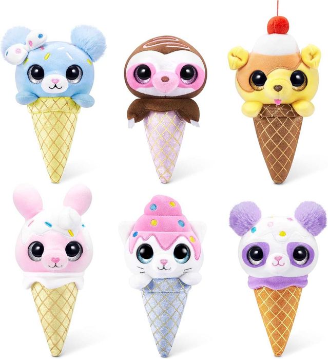 COCO CONES ZURU Плюшено животинче в конус 3 броя комплект