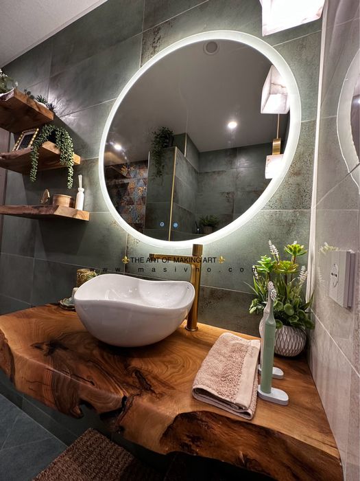 Плот за баня от дърво