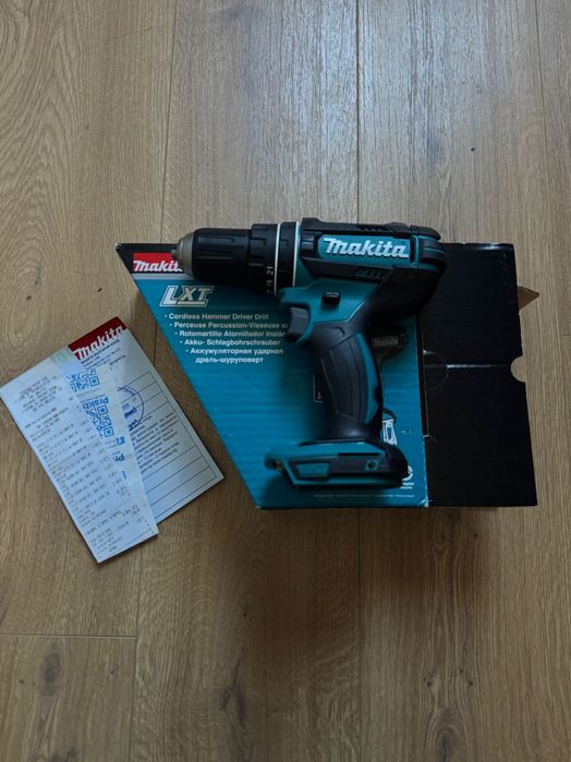 Makita DHP482Z 18V LXT – чисто нова, неизползвана + батерия и зарядно + гаранция
