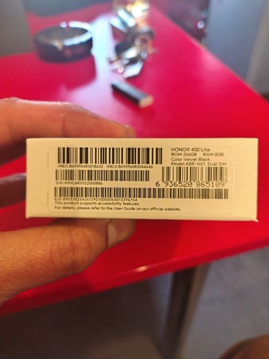 Honor 400 lite  256 GB DS Velvet Black 5 G
