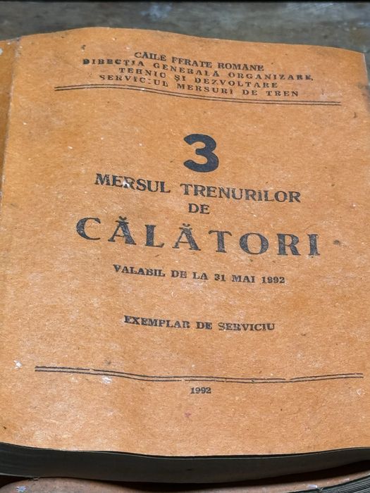 Mersul trenurilor de calatori livret