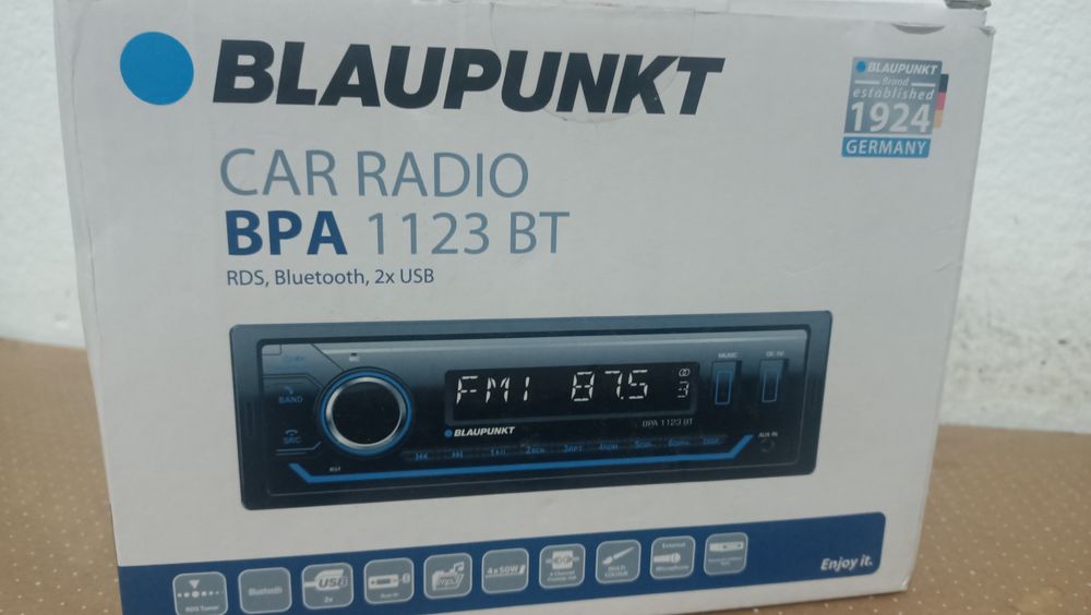 Radio Auto Nou Blaupunkt BPA Sistem Audio MP3 Bluetooth  5.0 USBUSB