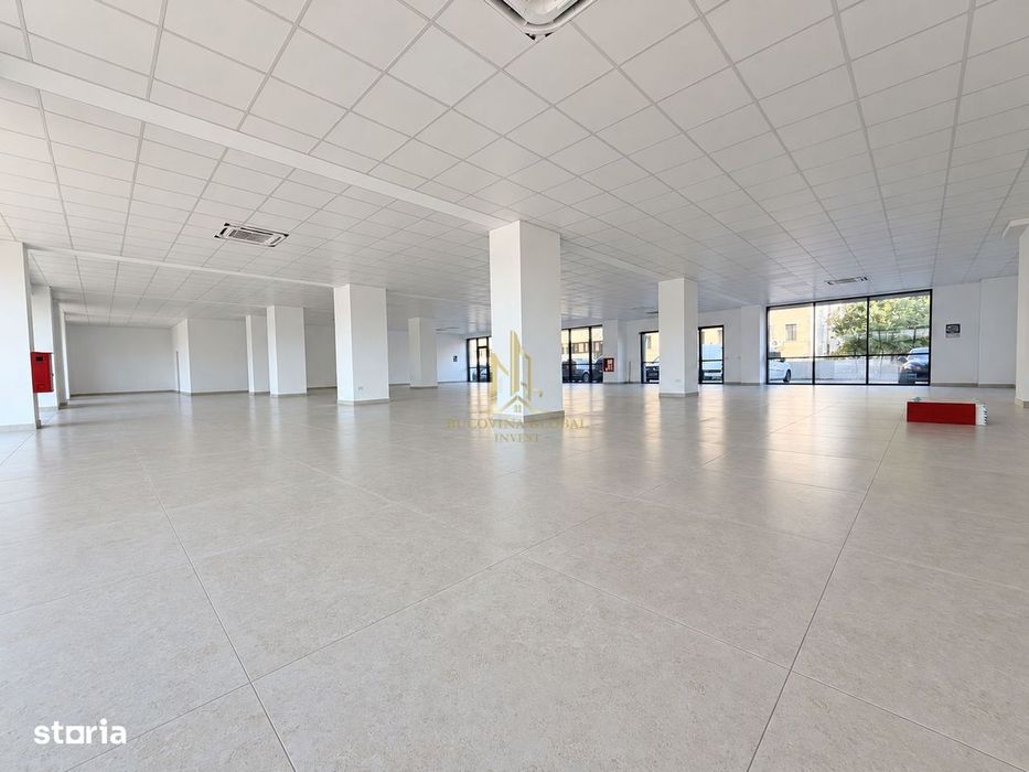 Spațiu comercial nou, 493.4 mp, vitrină 20 m, Suceava, zona Obcini
