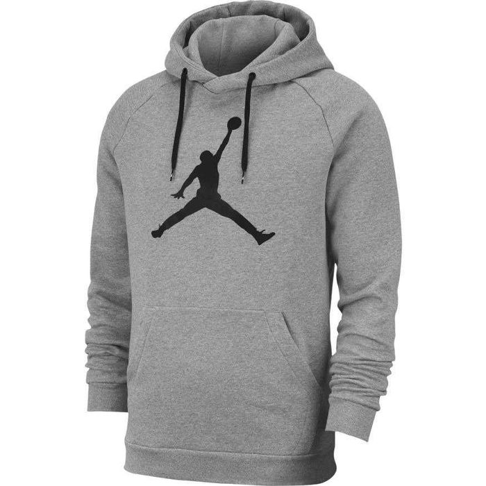 НОВ 100 % оригинален сив памучен суичър суитчър NIKE AIR JORDAN размер L от САЩ