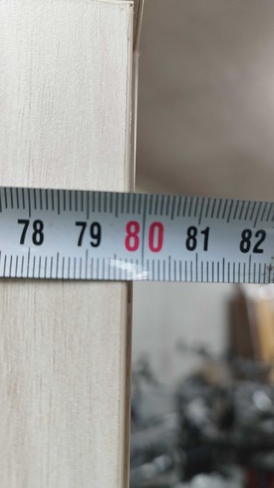 Гардероб с четири врати и рафтове - Офис шкаф -  80/40/205