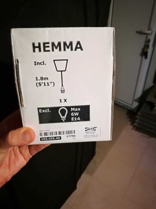 Аксесоар за окачване  на лампиони HEMMA, IKEA