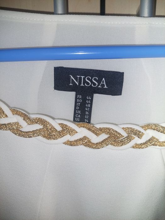 Rochie alba eleganta Nissa