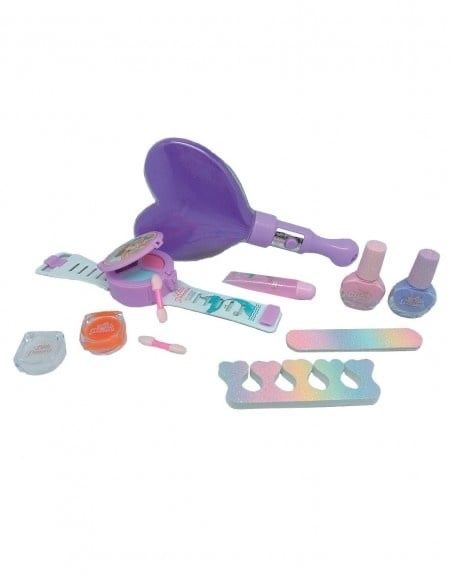 Set de frumusete cu machiaje si accesorii cosmetice