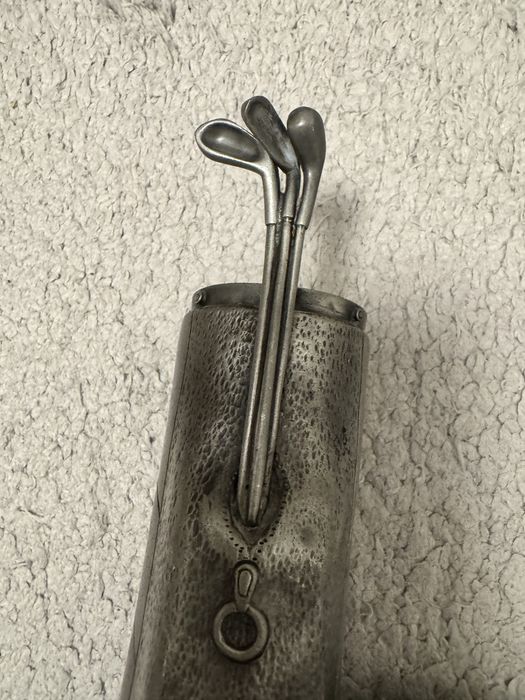 Trofeu golf din Staniu / Cositor argint aprox 300grame