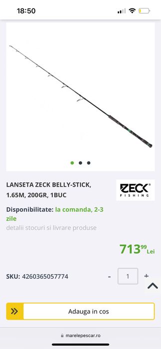 lanseta Zeck Belly Stick