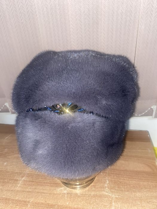 Норка шапка почти новый