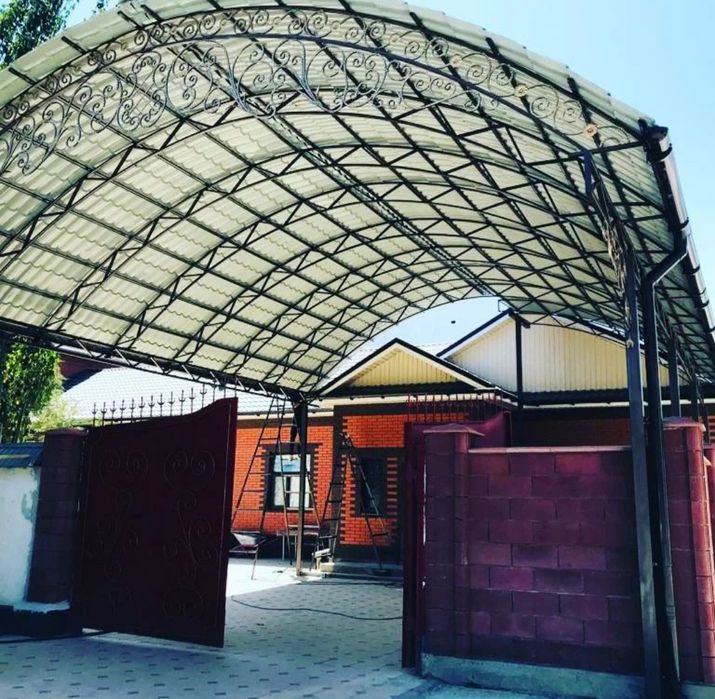 Навес Ангары из металла