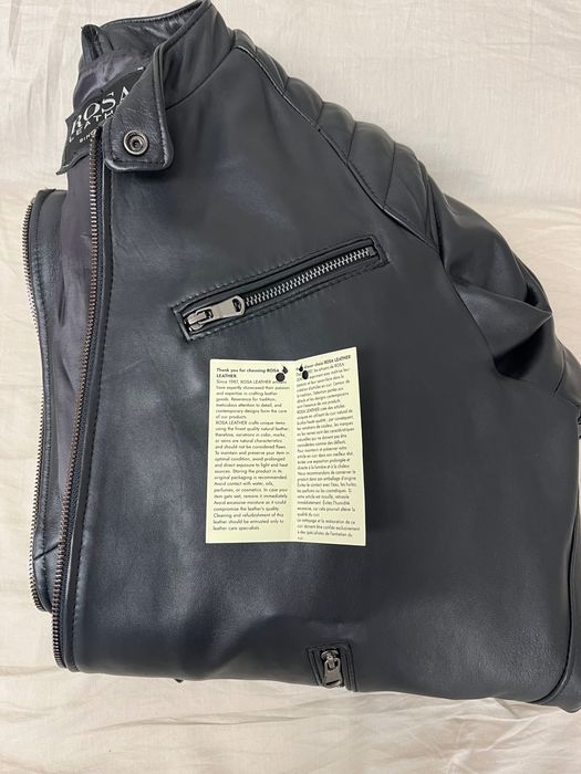 Мъжко кожено яке ROSA LEATHER – естествена кожа, ръчна изработка