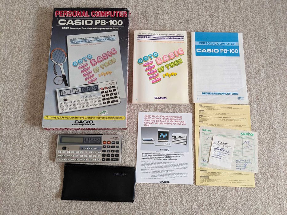 Casio PB100 cu Basic, in cutie in stare buna, 170 RONi