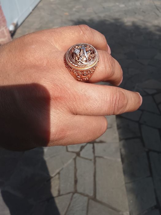 Золотое кольцо мужское