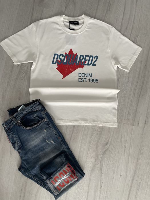 Tricou si Blugi Bărbătești DSQ2