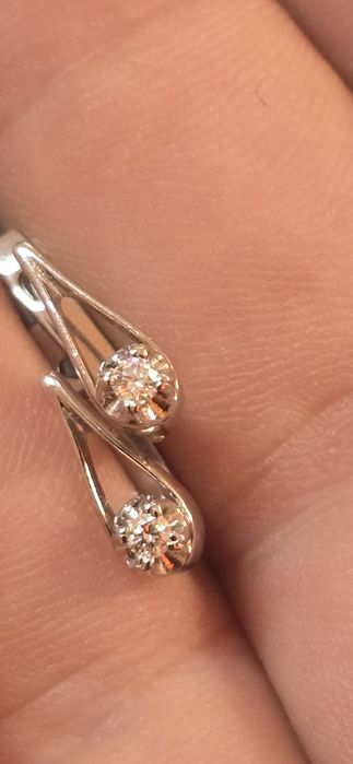 Cercei Platină diamante