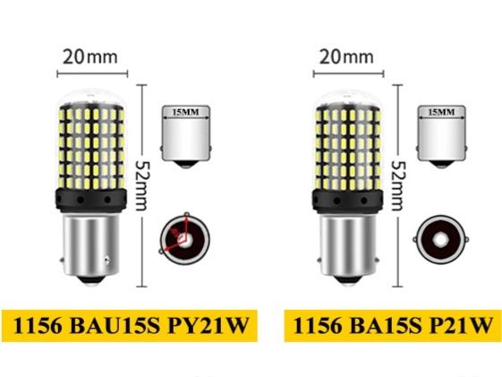 Bec led P21W PY21W Pozitie Semnalizare Frana DRL Daylight