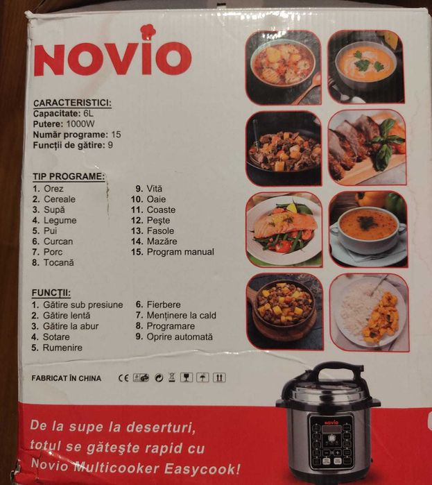 Novio easy cook, robot de bucatarie tigaie grill Dubla 34cm