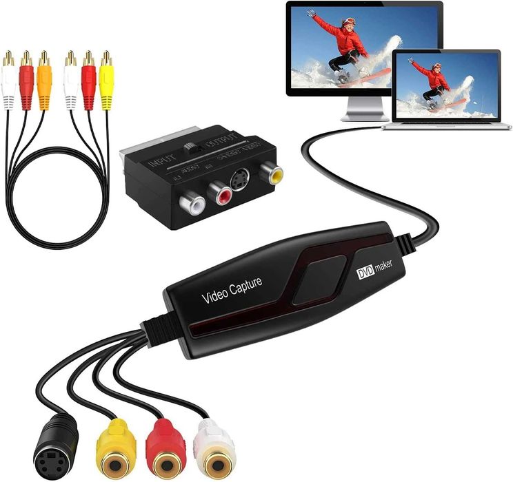 USB Video Capture – Прехвърляне на VHS/Hi8 към PC/Mac (RCA/S-Video)