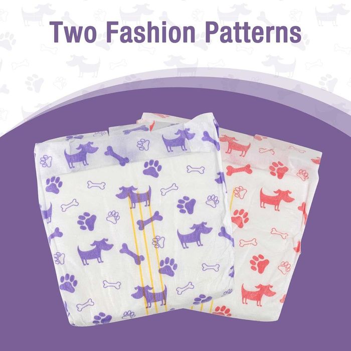 Меки пелени за женски кучета, 40 броя еднократни с индикатор, L