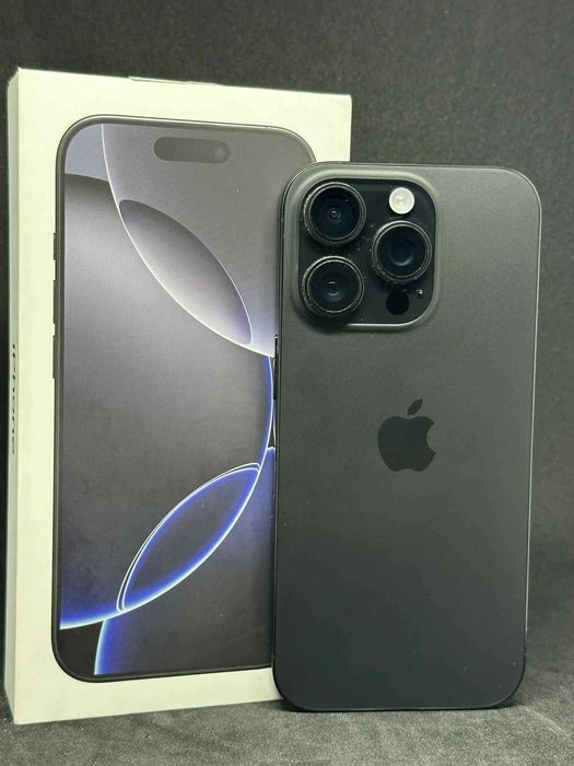 iPhone 16 PRO Black Titanium 128GB / 100% Батерия / Гаранция