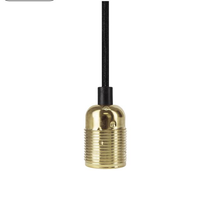 Lustră neagră/aurie cu 3 becuri Uno Glossy Bulb Attack