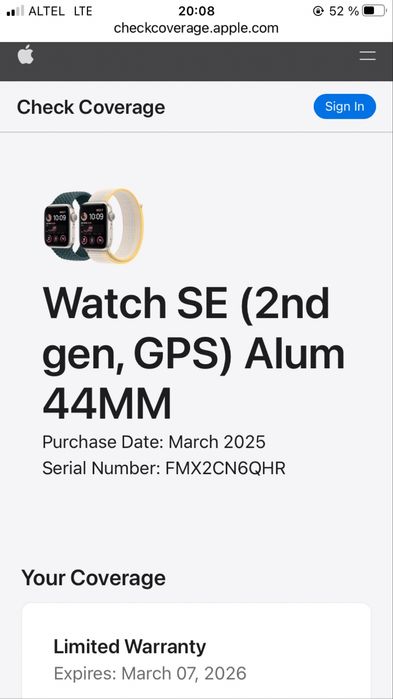 Apple watch SE 44mm New