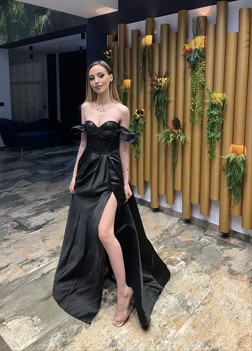 Rochie lungă neagră