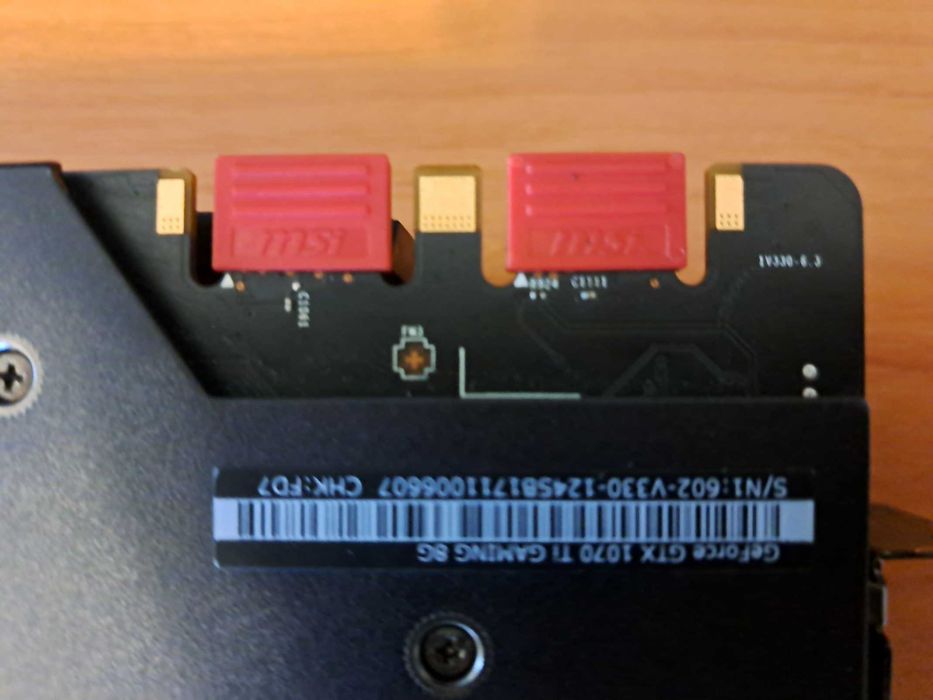 Nvidia MSI GTX 1070 TI 8GB