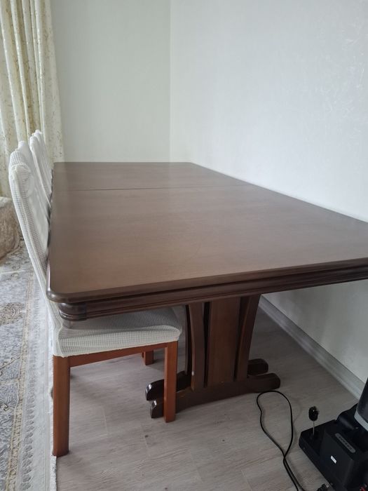 Продам стол 4м 120ширина + 12 стульев