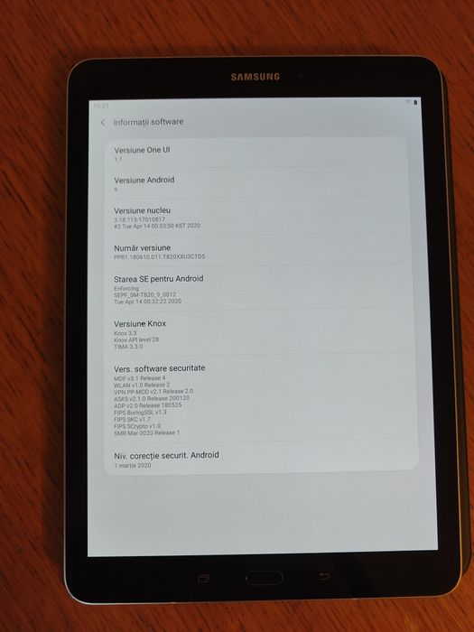 Samsung tab s3 sm t820, 4gb ram, 32gb, wifi