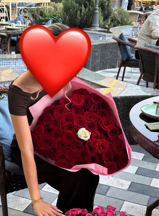 метровые розы 20к. 51 роза