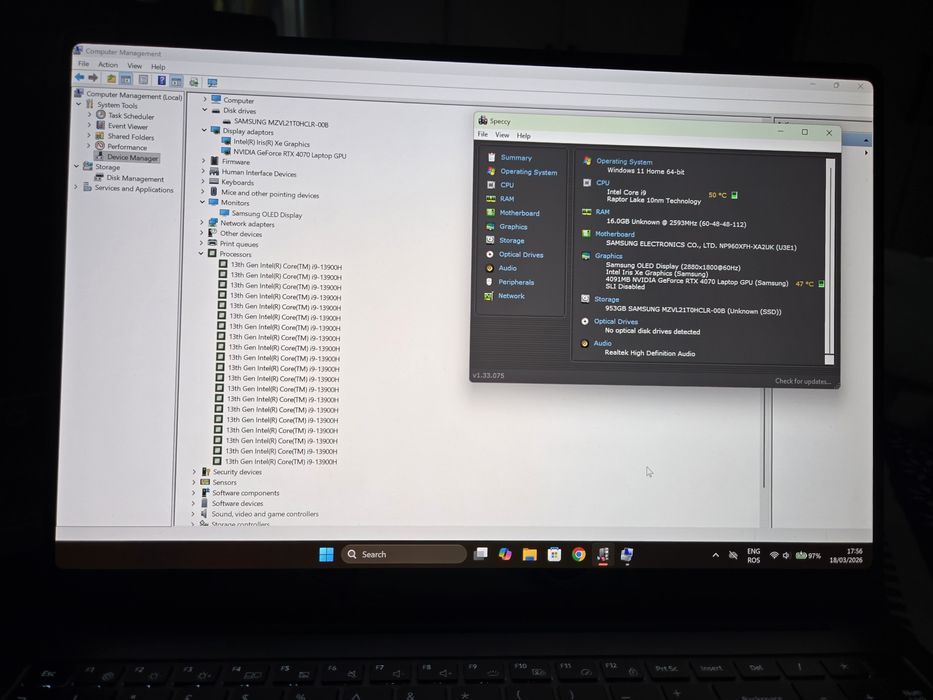 Laptop Samsung galaxy Book 3 / i9 / rtx 4070