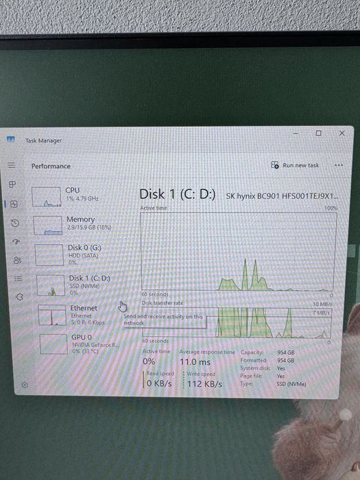 Pc gaming rtx 2060 super i7 9700k 16 gb ram 1 tb ssd + 1 tb hdd