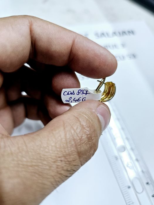 Vand cercei din aur 14 k 2.46 g cod 837
