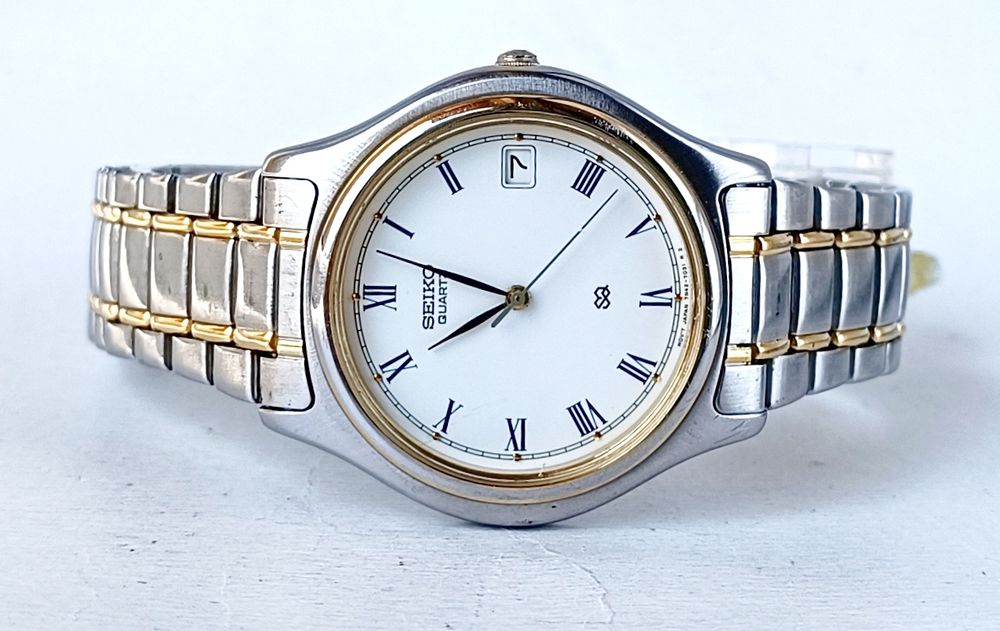 . Мъжки винтидж кварцов спортен часовник Seiko 7N42-7011