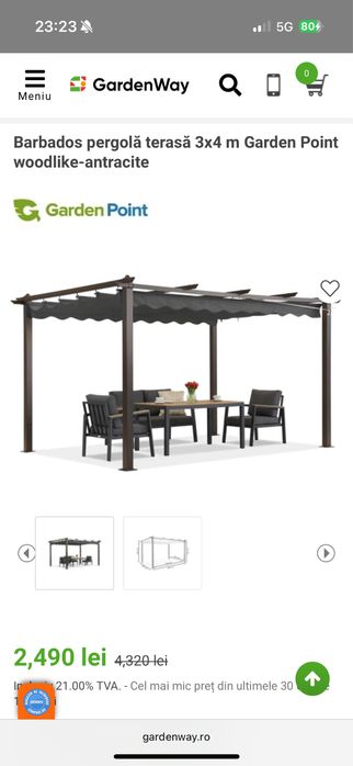 Barbados Pergola 4x3