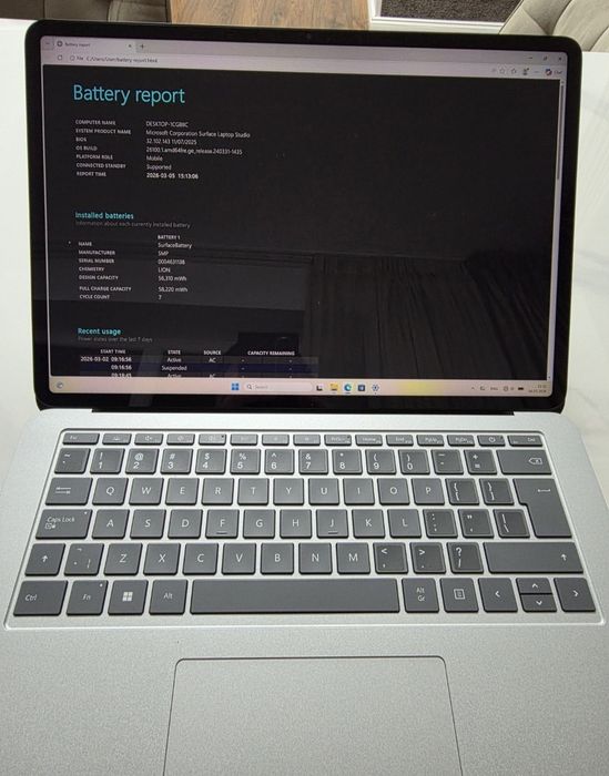 Laptop microsoft surface studio