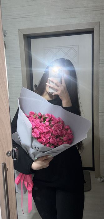 кустовые розы букет