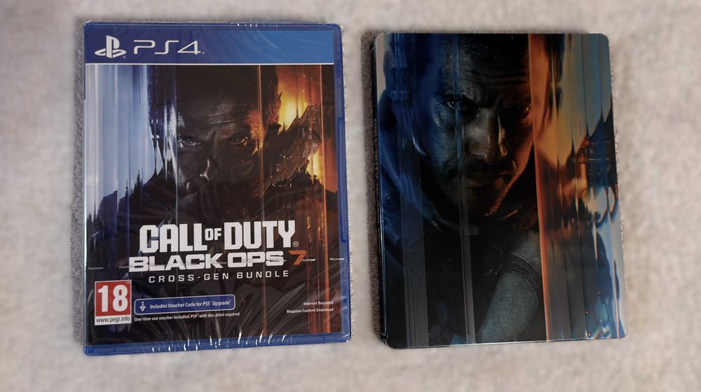 чисто нова Call of Duty Black Ops 7 +  метална кутия, SteelBook за PS4
