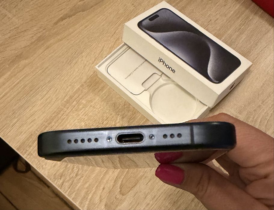 iPhone 15 Pro 128GB Blue Titanium – отлично състояние