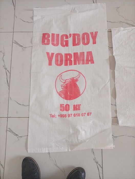 Mel,siment klapin qoplari va boshqa turdagi qoplar