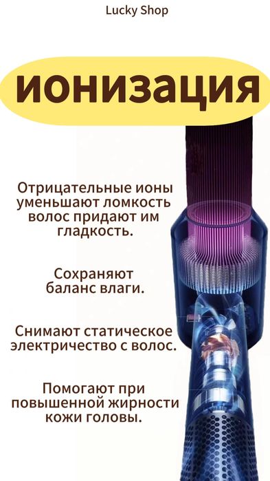 Фен для сушки волос.