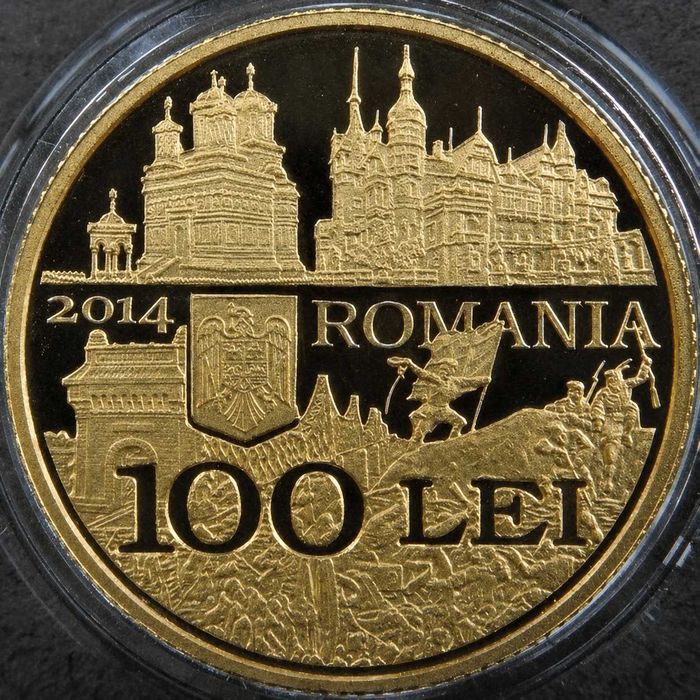 Set BNR 175 ani de la nasterea regelui Carol I , aur, argint, tombac, DOAR 250 exemplare, RAR