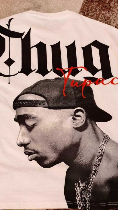 футболка с принтом - 2pac