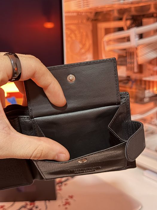 Мъжки портфейл от естествена козя кожа