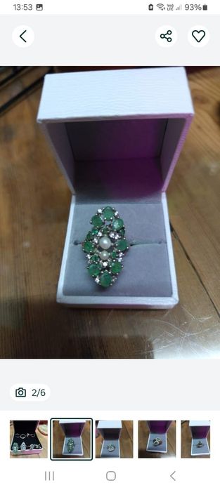 Кольца с изумрудами